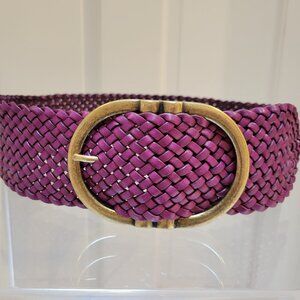 Sezane - Fétiche Belt - Woven Heritage Magenta